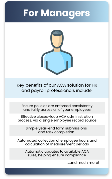 New York ACA Management Features for Managers